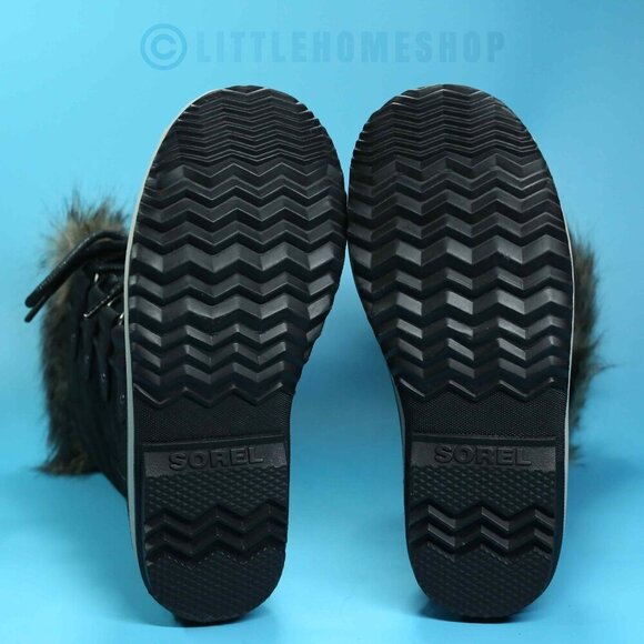 NWT! Sorel Joan of Arctic Waterproof Snow Boot, Black, Gray, Size 6.5 - Picture 6 of 7